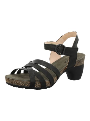 Think! Leren haksandalen zwart