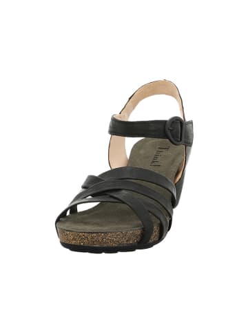 Think! Leren haksandalen zwart