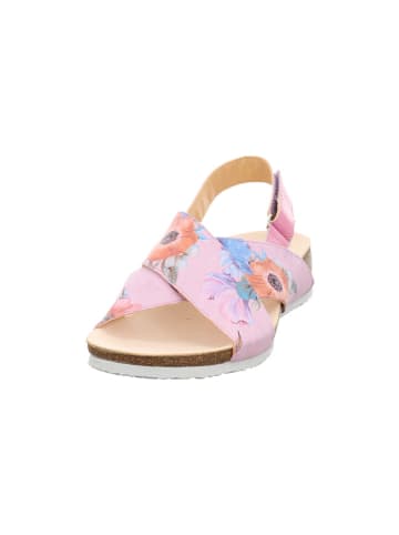 Think! Leren sandalen lichtroze/meerkleurig