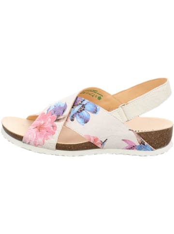 Think! Leren sandalen wit/meerkleurig