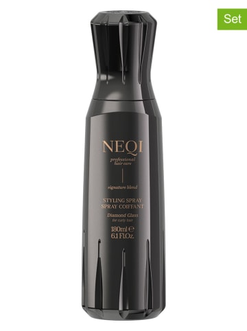 NEQI 2-delige set: stylingsprays "Diamond Glass Curly", elk 180 ml