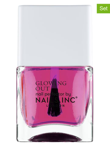 Nails.Inc Lakiery do paznokci (2 szt.) "Glowing - Glowing My Way" - po 14 ml