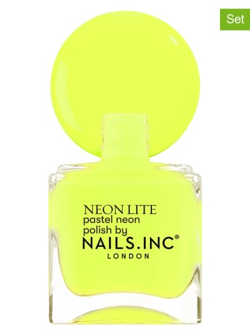 Nails.Inc Lakiery do paznokci (2 szt.) "Neons - Sunlight Square" - po 14 ml