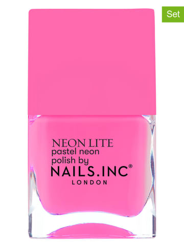 Nails.Inc Lakiery do paznokci (2 szt.) "Neons - Electric Parade" - po 14 ml
