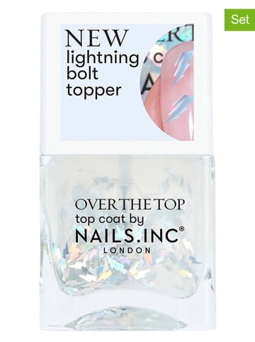 Nails.Inc Top (2 szt.) "Over Striking in Shoreditch" - 14 ml