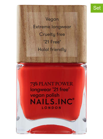 Nails.Inc 2-delige set: nagellak "Plant - Eco Ego", elk 14 ml