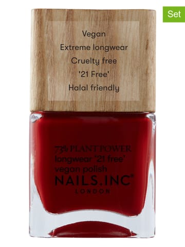 Nails.Inc 2er-Set: Nagellack "Plant - Swear By Salutation", je 14 ml