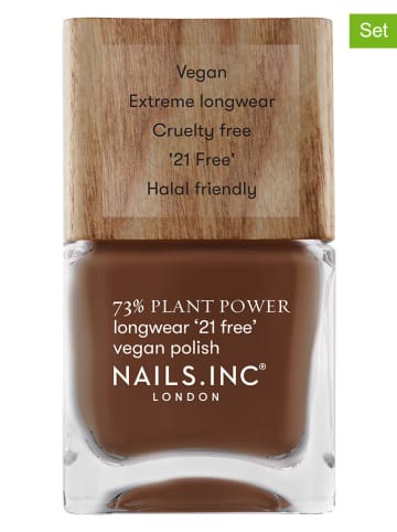 Nails.Inc 2er-Set: Nagellack "Plant - Zen Out Of Zen", je 14 ml