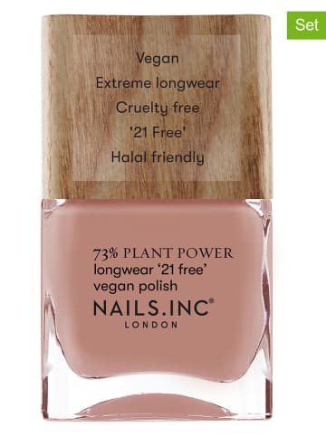 Nails.Inc Lakiery do paznokci (2 szt.) "Plant - Good Energy Efficient" - po 14 ml