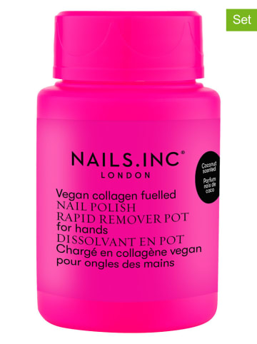 Nails.Inc 2er-Set: Nagellackentferner "NPR Neon Pink Collagen", je 50 ml