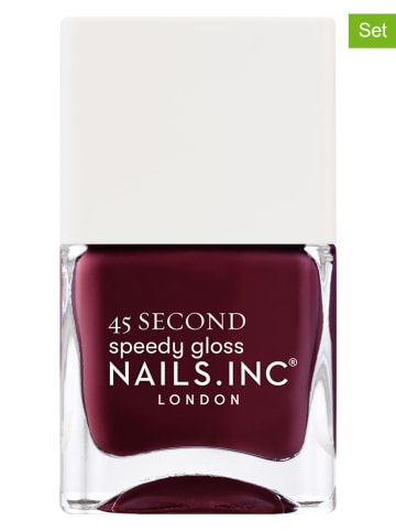 Nails.Inc Lakiery (2 szt.) "45 Second Speedy Gloss-Meet Me On Regents Street" - 14 ml