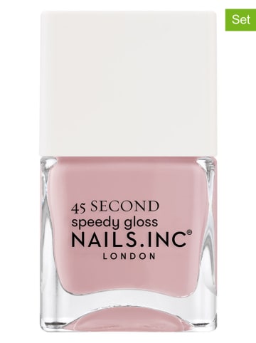 Nails.Inc 2-delige set: nagellak "Speedy - Kings Cross Keeps Cool", elk 14 ml