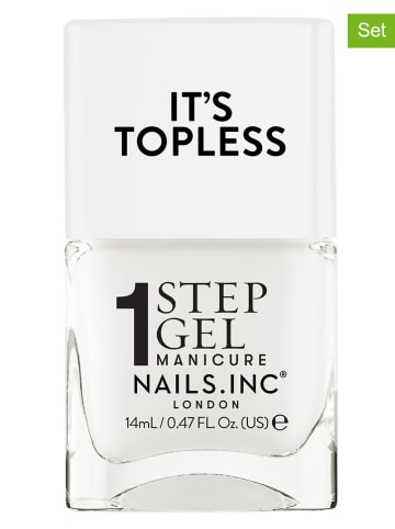 Nails.Inc 2er-Set: Nagellack "Topless - Emma", je 14 ml