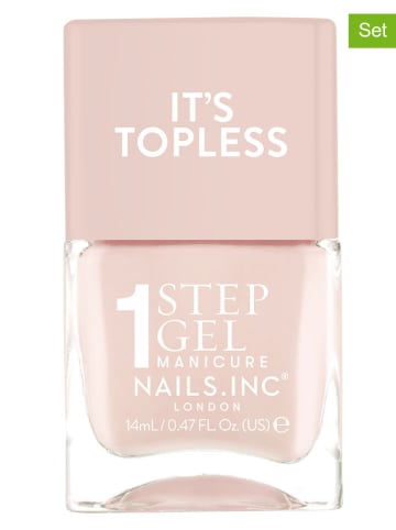 Nails.Inc 2-delige set: nagellak "Topless - Renee", elk 14 ml