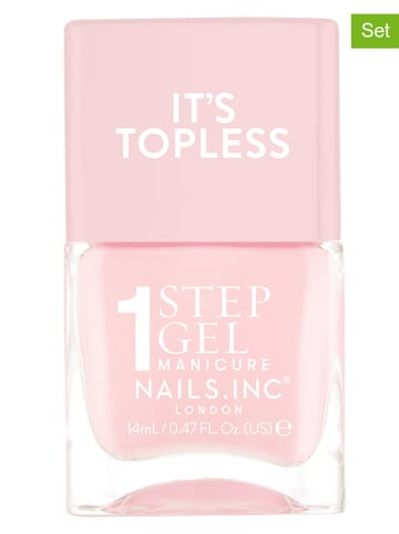 Nails.Inc 2er-Set: Nagellack "Topless - Dakota", je 14 ml