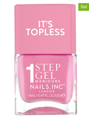 Nails.Inc 2er-Set: Nagellack "Topless - Miley", je 14 ml