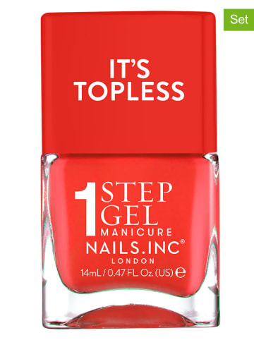 Nails.Inc 2er-Set: Nagellack "Topless", je 14 ml