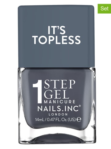 Nails.Inc 2er-Set: Nagellack "Topless", je 14 ml