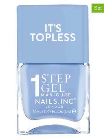 Nails.Inc Lakiery do paznokci (2 szt.) "Topless - Kim" - po 14 ml