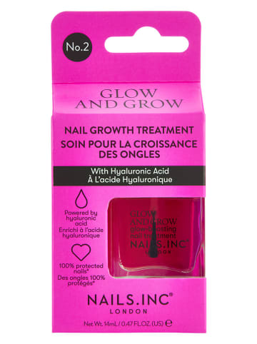 Nails.Inc 2-delige set: Nagelserum "Glow and Grow", elk 14 ml