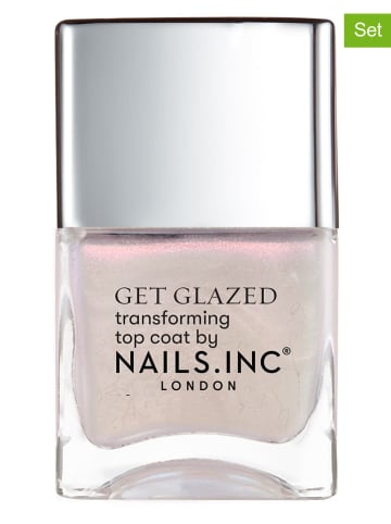 Nails.Inc Top (2 szt.) "Better On Top Glaze" - 14 ml
