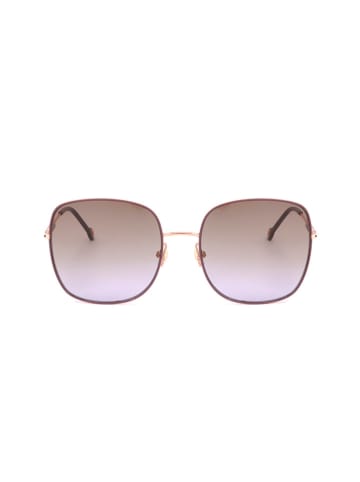 Carolina Herrera Damskie okulary przeciwsłoneczne w kolorze złoto-fioletowym