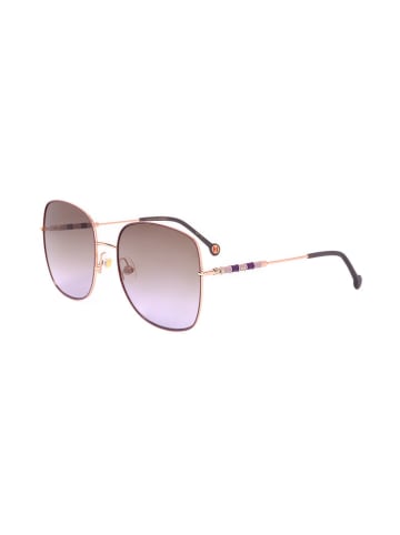 Carolina Herrera Damskie okulary przeciwsłoneczne w kolorze złoto-fioletowym