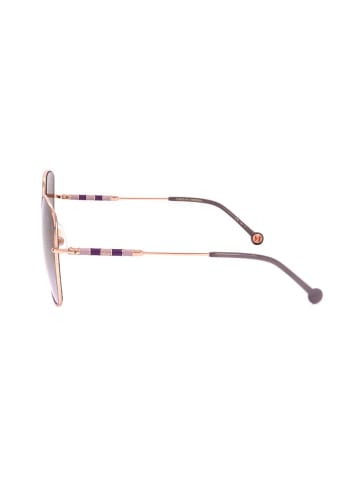 Carolina Herrera Damskie okulary przeciwsłoneczne w kolorze złoto-fioletowym