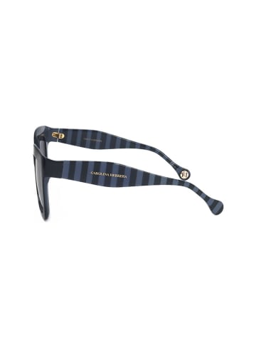 Carolina Herrera Damskie okulary przeciwsłoneczne w kolorze niebiesko-granatowym