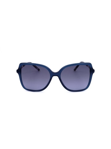 Carolina Herrera Damskie okulary przeciwsłoneczne w kolorze złoto-granatowym