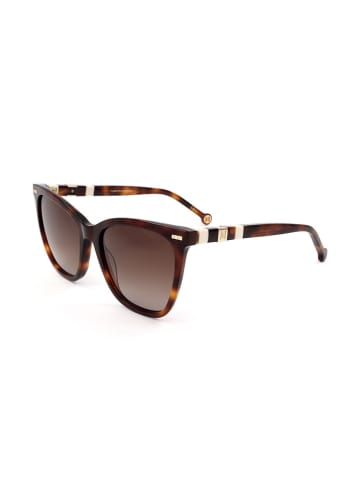 Carolina Herrera Damen-Sonnenbrille in Braun/ Hellbraun