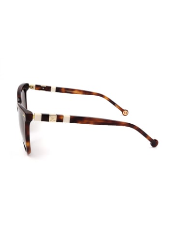 Carolina Herrera Damskie okulary przeciwsłoneczne w kolorze brązowym