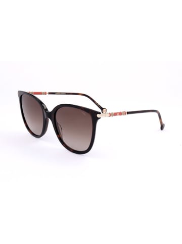Carolina Herrera Damen-Sonnenbrille in Braun/ Hellbraun
