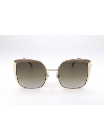 Carolina Herrera Damskie okulary przeciwsłoneczne w kolorze złoto-oliwkowym