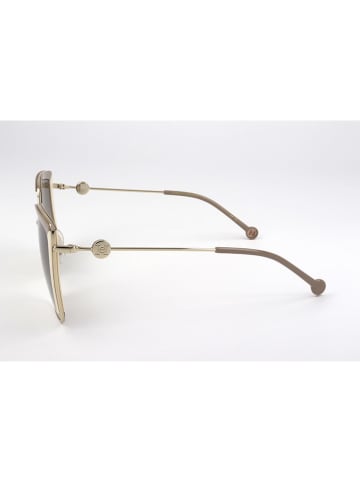 Carolina Herrera Damskie okulary przeciwsłoneczne w kolorze złoto-oliwkowym
