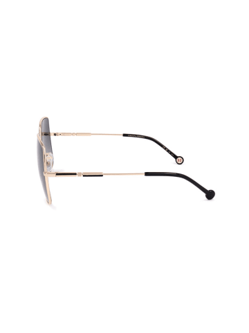 Carolina Herrera Damskie okulary przeciwsłoneczne w kolorze złoto-granatowym