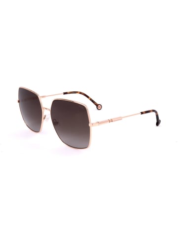 Carolina Herrera Dameszonnebril goudkleurig/bruin