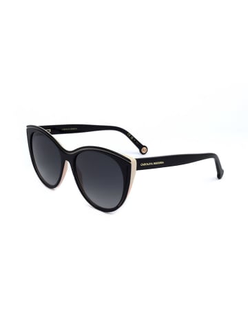 Carolina Herrera Damskie okulary przeciwsłoneczne w kolorze czarno-granatowym