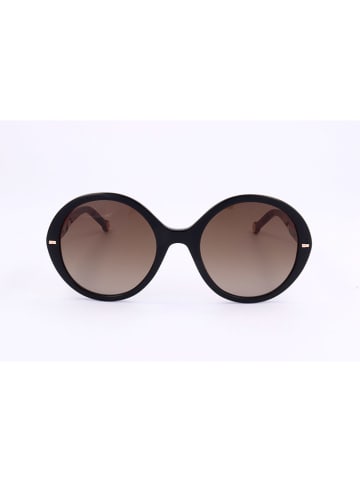 Carolina Herrera Damskie okulary przeciwsłoneczne w kolorze czarno-brązowym