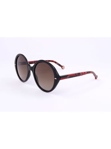Carolina Herrera Damskie okulary przeciwsłoneczne w kolorze czarno-brązowym