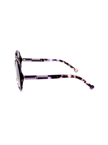 Carolina Herrera Damen-Sonnenbrille in Braun-Lila/ Grau