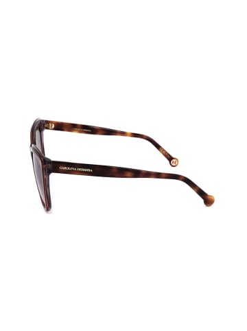 Carolina Herrera Damen-Sonnenbrille in Hellbraun/ Grau