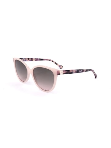 Carolina Herrera Damen-Sonnenbrille in Beige/ Grau