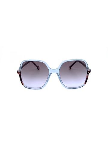Carolina Herrera Damen-Sonnenbrille in Hellblau-Braun/ Grau