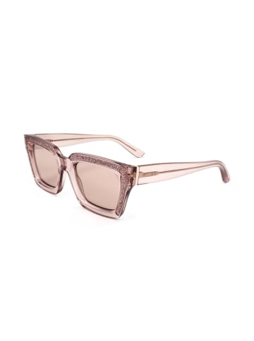 Jimmy Choo Damskie okulary przeciwsłoneczne w kolorze beżowym