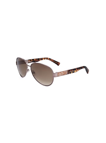 Jimmy Choo Damen-Sonnenbrille in Silber/ Hellbraun