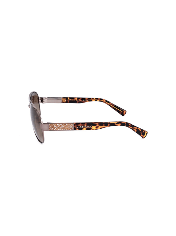 Jimmy Choo Damskie okulary przeciwsłoneczne w kolorze srebrno-jasnobrązowym