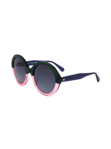 Kate Spade Damskie okulary przeciwsłoneczne w kolorze zielono-jasnoróżowo-granatowym
