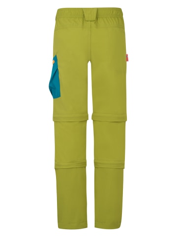 Trollkids Spodnie funkcyjne Zip-Off "Preikestolen Double Zip-Off" w kolorze zielonym