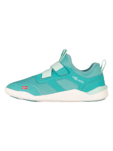 Trollkids Sneakersy "Bergen" w kolorze turkusowym do chodzenia na boso